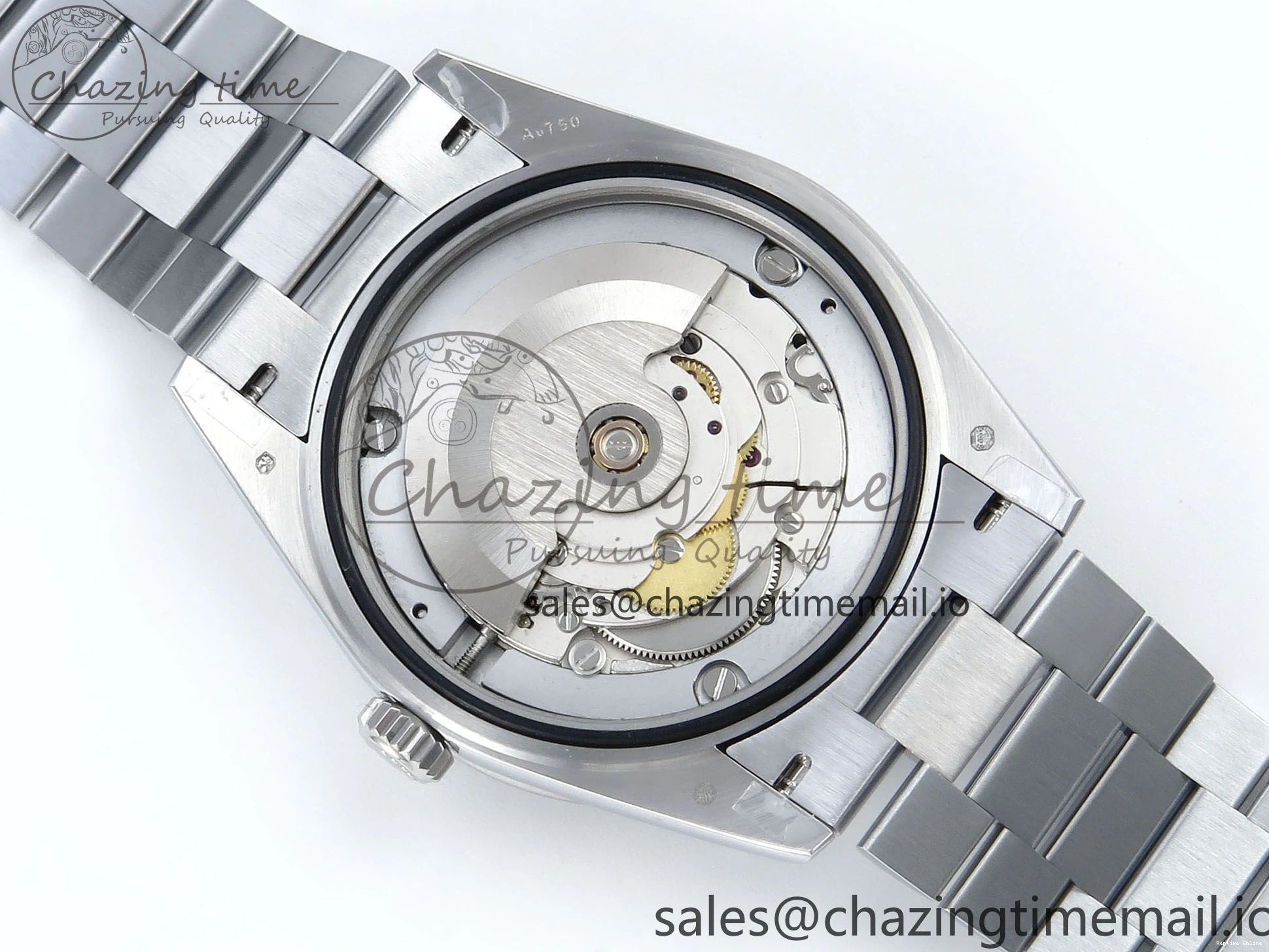 1221 Soft DayDate 40 SS QF 1:1 Best Edition Black Crystal Dial Diamonds Bezel on President Bracelet A2836 V5 (Gain Weight) 477